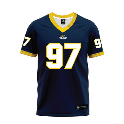 Toledo - NCAA Football : Brian Stovall Jr - Blue Premium Football Jersey-0