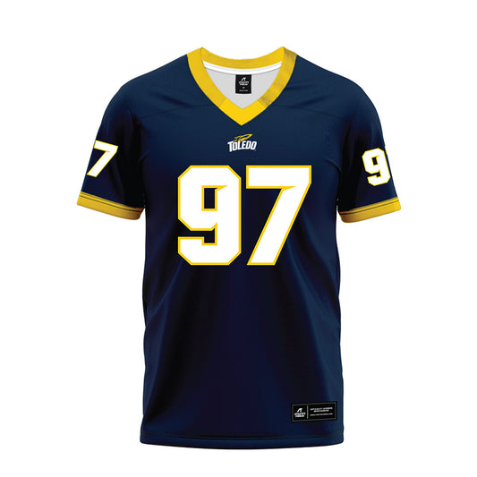 Toledo - NCAA Football : Brian Stovall Jr - Blue Premium Football Jersey-0
