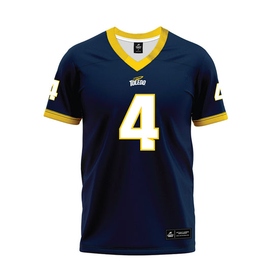 Toledo - NCAA Football : Donovan Watkins - Blue Premium Football Jersey-0
