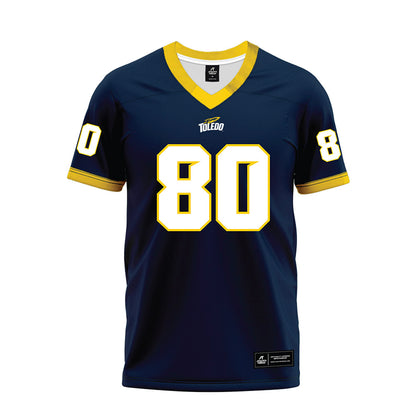 Toledo - NCAA Football : Peyton Strickland - Blue Premium Football Jersey-0