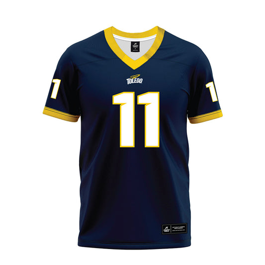 Toledo - NCAA Football : Hyajah Miller - Blue Premium Football Jersey-0