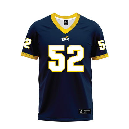 Toledo - NCAA Football : Lucas Lambert-Pipkin - Blue Premium Football Jersey-0