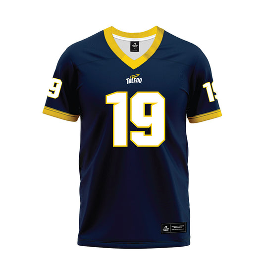 Toledo - NCAA Football : Daryl Barnett Jr - Blue Premium Football Jersey-0