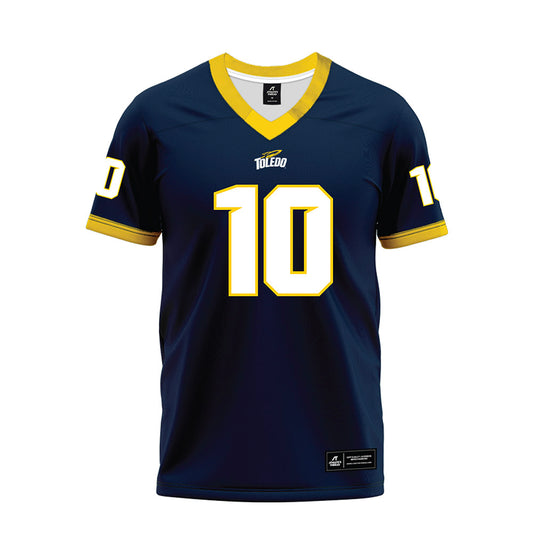 Toledo - NCAA Football : Julian Fox - Blue Premium Football Jersey-0