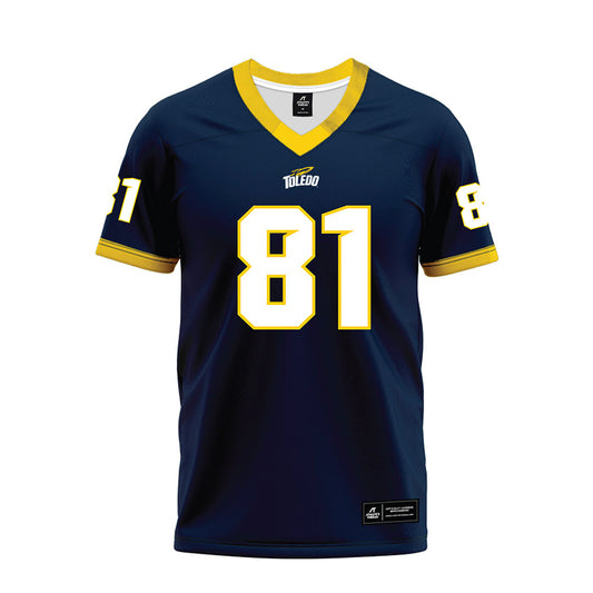 Toledo - NCAA Football : Ethan Malafa - Blue Premium Football Jersey-0