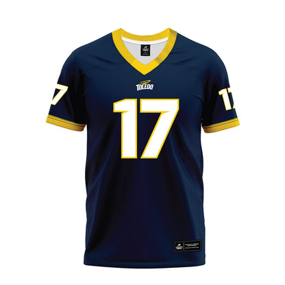 Toledo - NCAA Football : Kaleb Hutchinson - Blue Premium Football Jersey-0