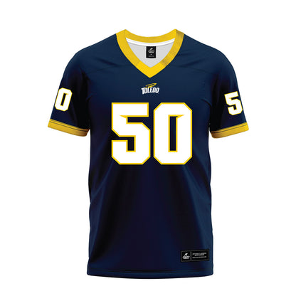 Toledo - NCAA Football : Luke Rector - Blue Premium Football Jersey-0