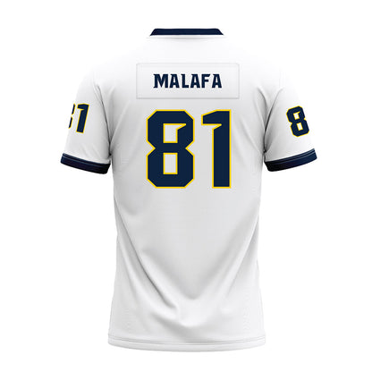 Toledo - NCAA Football : Ethan Malafa - White Premium Football Jersey-1