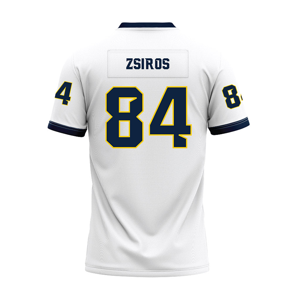 Toledo - NCAA Football : Thomas Zsiros - White Premium Football Jersey-1