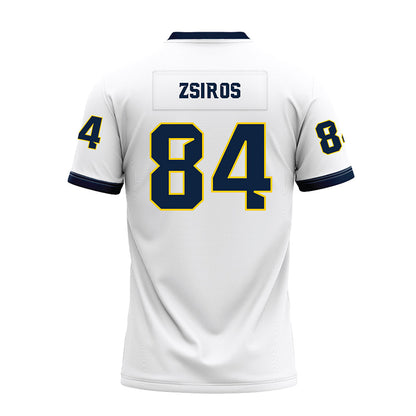 Toledo - NCAA Football : Thomas Zsiros - White Premium Football Jersey-1
