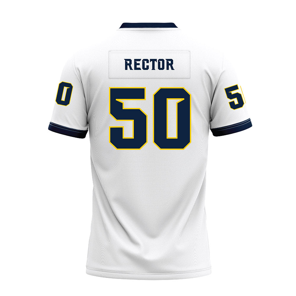 Toledo - NCAA Football : Luke Rector - White Premium Football Jersey-1