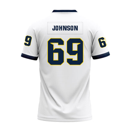 Toledo - NCAA Football : Dominic Johnson - White Premium Football Jersey-1