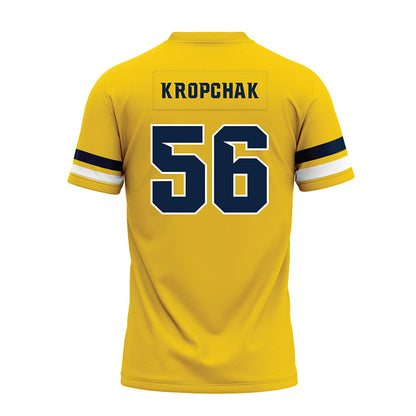Toledo - NCAA Football : Jacob Kropchak - Gold Premium Football Jersey