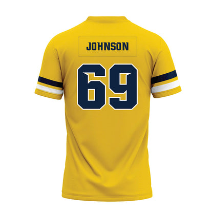 Toledo - NCAA Football : Dominic Johnson - Gold Premium Football Jersey-1