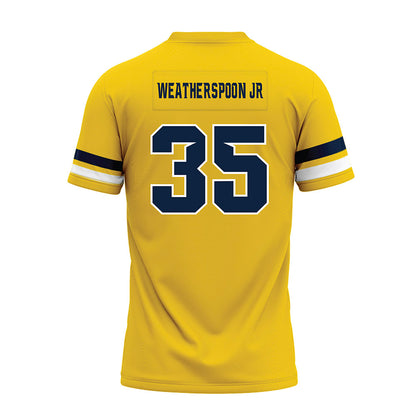 Toledo - NCAA Football : Bryant Weatherspoon jr - Gold Premium Football Jersey-1