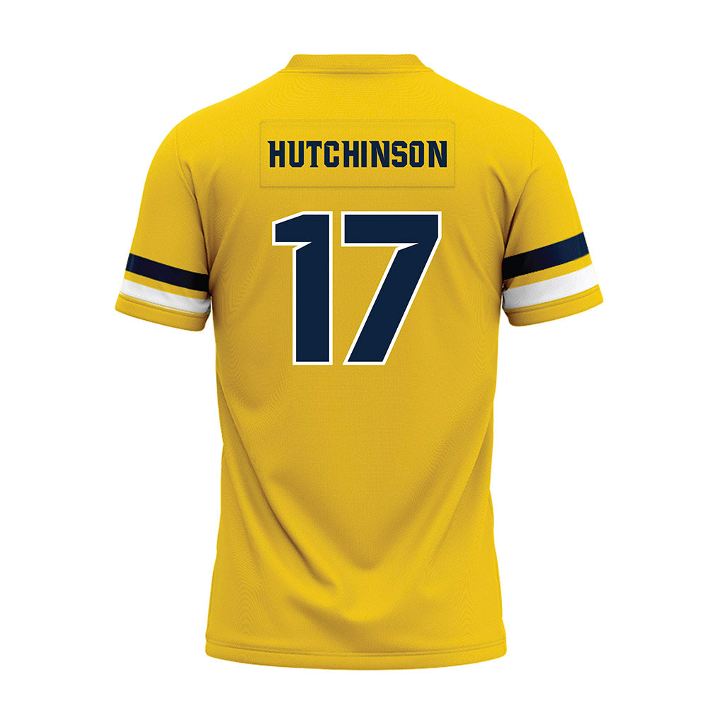 Toledo - NCAA Football : Kaleb Hutchinson - Gold Premium Football Jersey-1