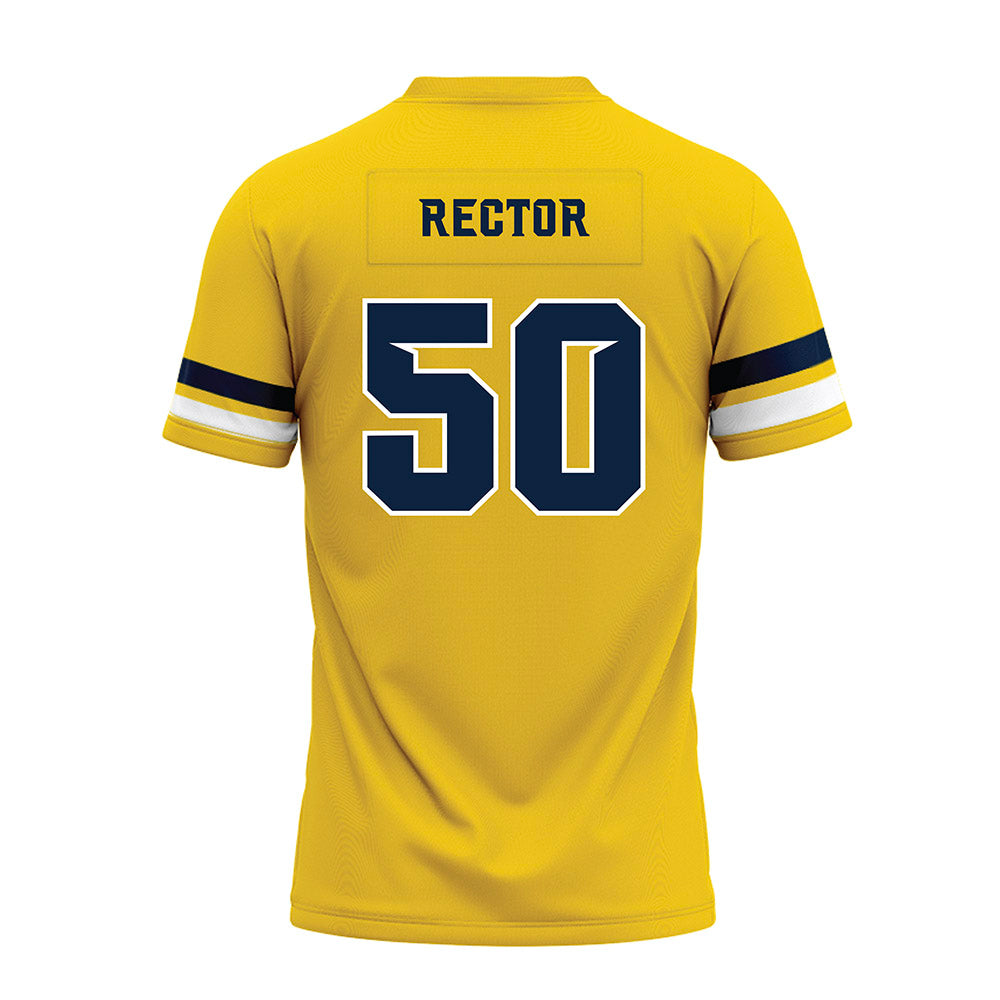 Toledo - NCAA Football : Luke Rector - Gold Premium Football Jersey-1