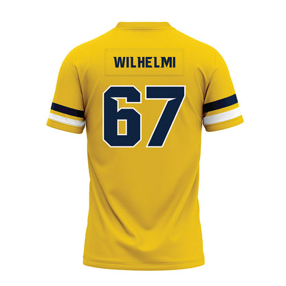Toledo - NCAA Football : Cade Wilhelmi - Gold Premium Football Jersey-1