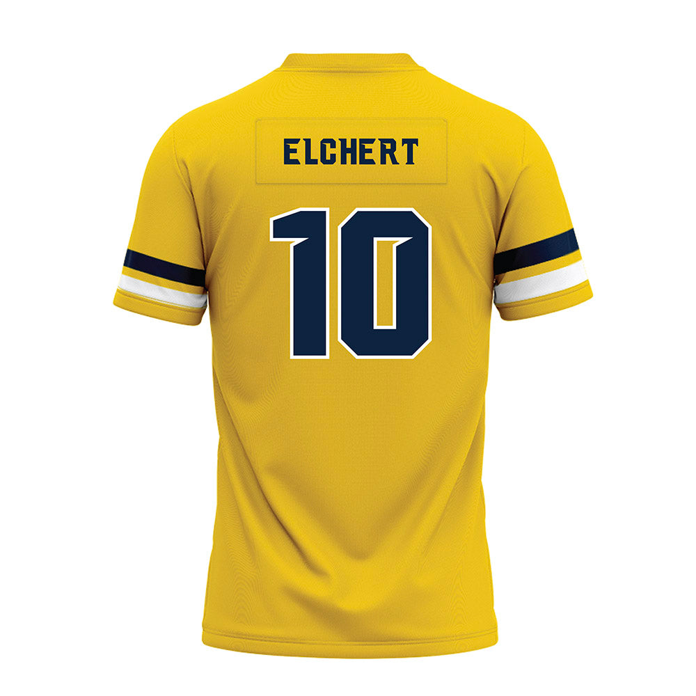 Toledo - NCAA Football : Seth Elchert - Gold Premium Football Jersey-1