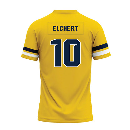 Toledo - NCAA Football : Seth Elchert - Gold Premium Football Jersey-1