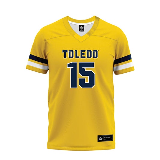 Toledo - NCAA Football : Michael-Arinze Ezirim - Gold Premium Football Jersey-0