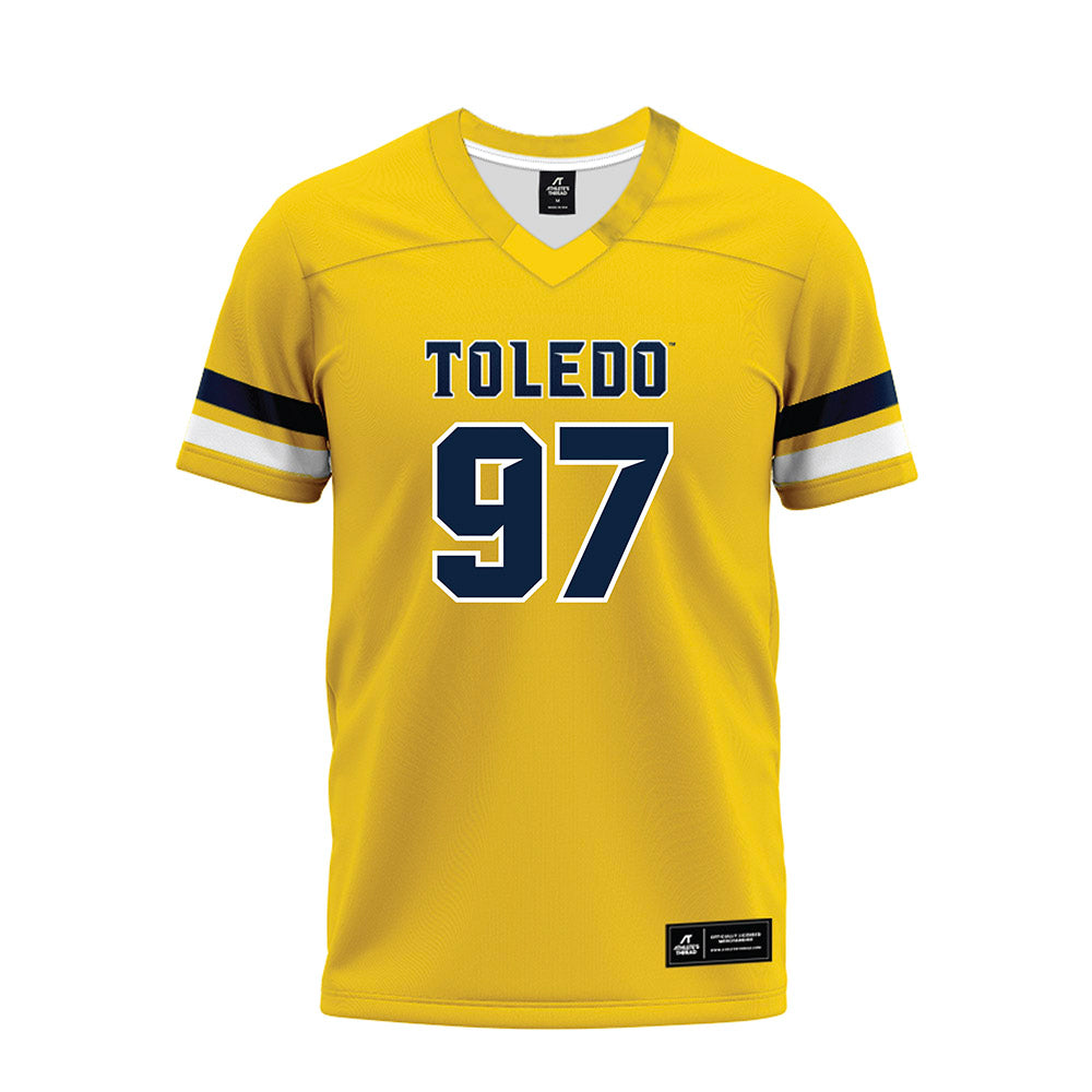 Toledo - NCAA Football : Brian Stovall Jr - Gold Premium Football Jersey-0