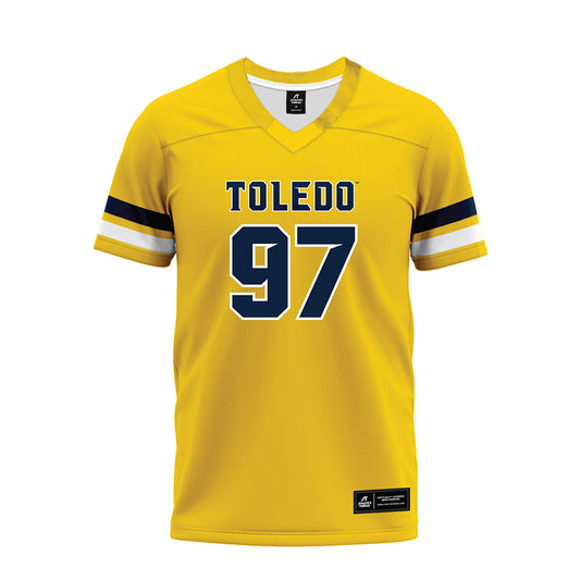 Toledo - NCAA Football : Brian Stovall Jr - Gold Premium Football Jersey-0