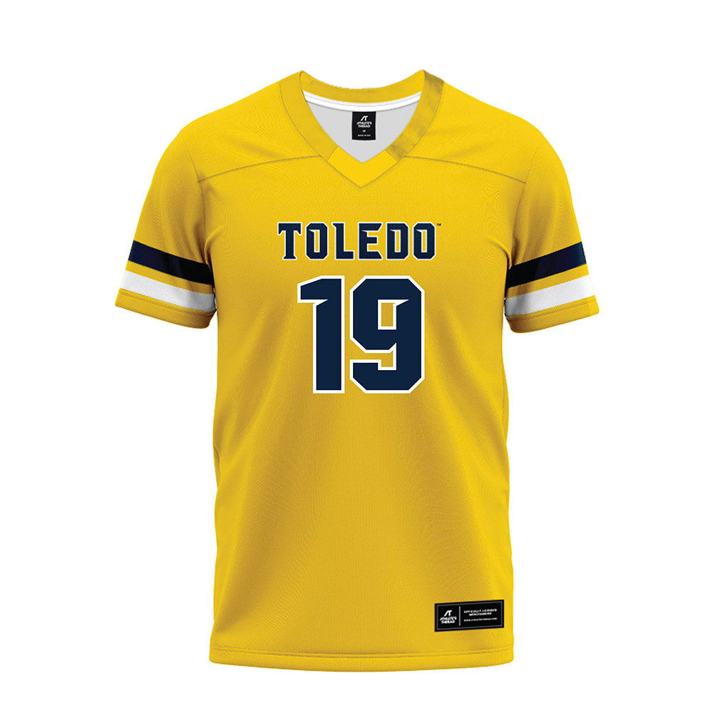 Toledo - NCAA Football : Daryl Barnett Jr - Gold Premium Football Jersey-0