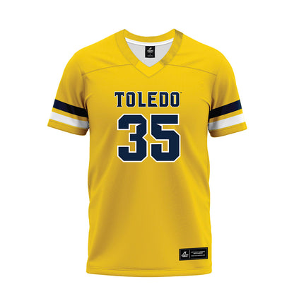 Toledo - NCAA Football : Bryant Weatherspoon jr - Gold Premium Football Jersey-0