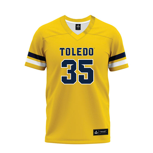 Toledo - NCAA Football : Bryant Weatherspoon jr - Gold Premium Football Jersey-0