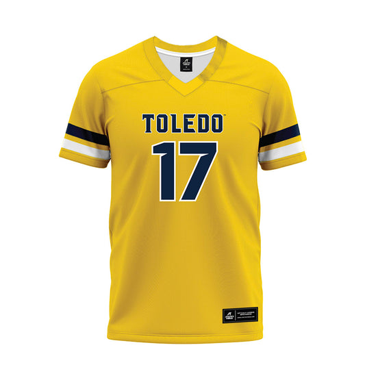 Toledo - NCAA Football : Kaleb Hutchinson - Gold Premium Football Jersey-0