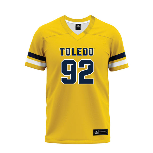 Toledo - NCAA Football : Tommy Huss - Gold Premium Football Jersey-0