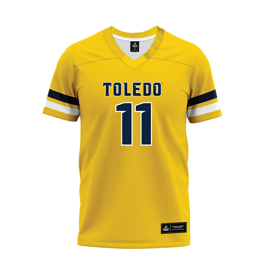 Toledo - NCAA Football : Hyajah Miller - Gold Premium Football Jersey-0