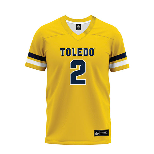 Toledo - NCAA Football : Trenton Jones - Gold Premium Football Jersey-0
