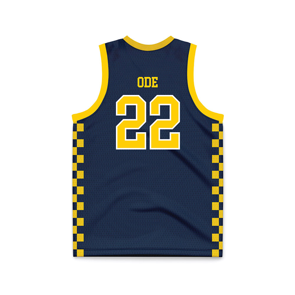 Toledo - NCAA Men's Basketball : Tyler Ode - Blue Basketball Jersey-1