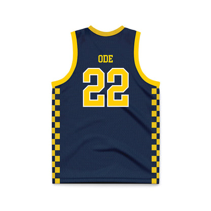 Toledo - NCAA Men's Basketball : Tyler Ode - Blue Basketball Jersey-1