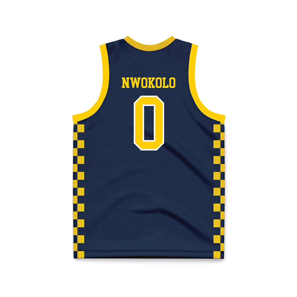 Toledo - NCAA Men's Basketball : Toby Nwokolo - Blue Basketball Jersey-1