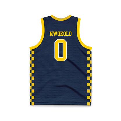 Toledo - NCAA Men's Basketball : Toby Nwokolo - Blue Basketball Jersey-1