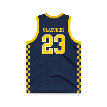 Toledo - NCAA Men's Basketball : Phoenix Glassnor - Blue Basketball Jersey-1