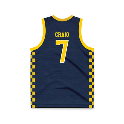 Toledo - NCAA Men's Basketball : Sean Craig - Blue Basketball Jersey-1