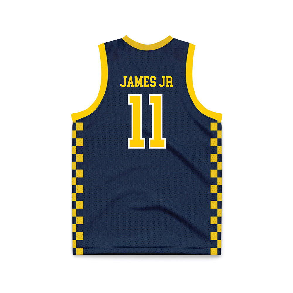 Toledo - NCAA Men's Basketball : Will James Jr - Blue Basketball Jersey-1