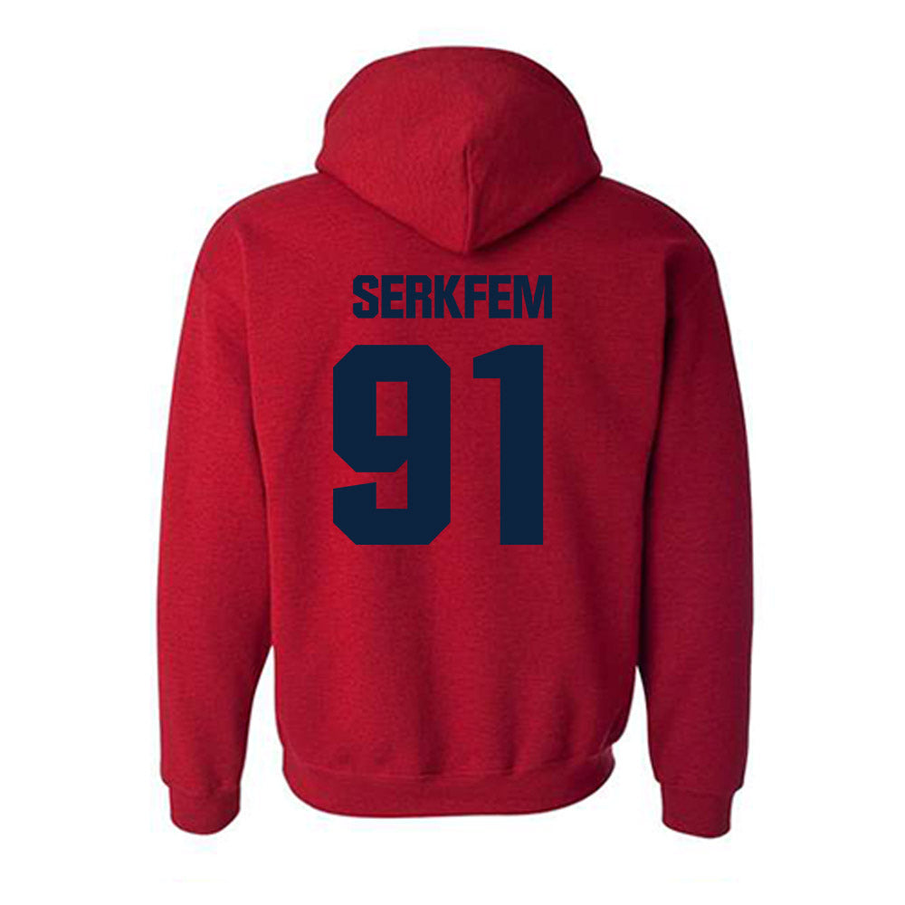 Richmond - NCAA Football : Jefferson Serkfem - Hooded Sweatshirt-1