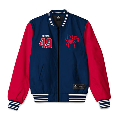 Richmond - NCAA Baseball : Cole Rhame - Bomber Jacket-0