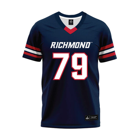 Richmond - NCAA Football : Brayson Bristow - Navy Premium Football Jersey-0