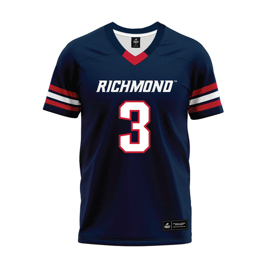 Richmond - NCAA Football : Jacqueline Powell - Navy Premium Football Jersey-0