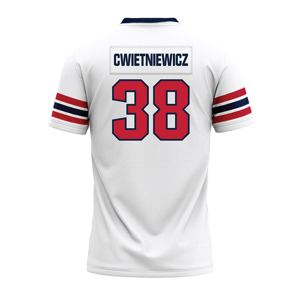 Richmond - NCAA Football : Peter Cwietniewicz - White Premium Football Jersey-1