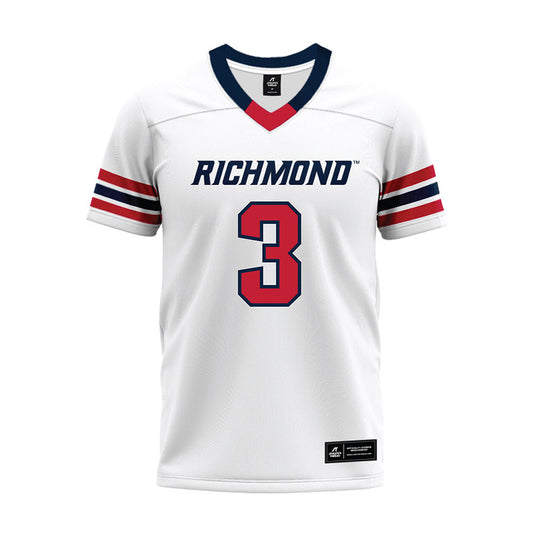 Richmond - NCAA Football : Niko Andrews - White Premium Football Jersey-0