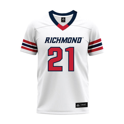 Richmond - NCAA Football : Jackson Thorne - White Premium Football Jersey-0