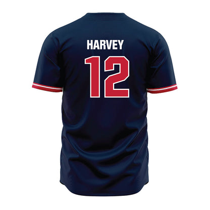 Richmond - NCAA Baseball : Noah Harvey - Blue Jersey-1