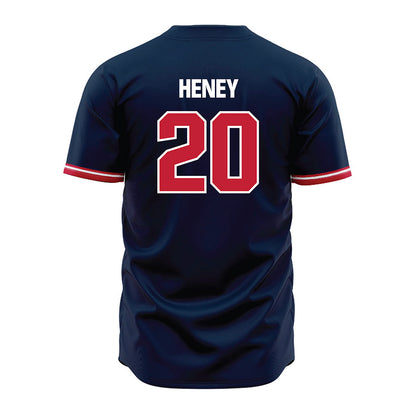 Richmond - NCAA Baseball : Kellan Heney - Blue Jersey-1